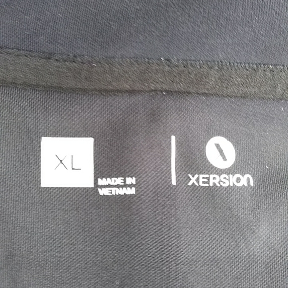 Xersion Hooded Zip Up Layered Look Athletic Jacket XL Black Multicolor - Picture 3 of 16